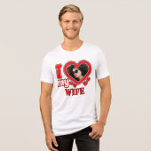 オーダーメイドの妻への愛 トライブレンドＴシャツ (正面全面)