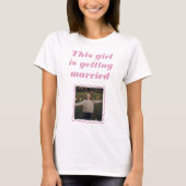 オーダーメイドの子供時代の写真Tシャツ 花嫁に捧げる Tシャツ (正面)