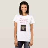 オーダーメイドの子供時代の写真Tシャツ 花嫁に捧げる Tシャツ (正面フル)