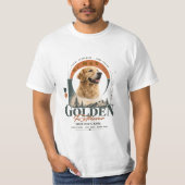 オーダーメイドの子犬の名前Tシャツ かわいい犬好きへのギフト Tシャツ (正面)