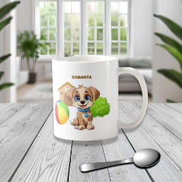 オーダーメイドの子犬マグカップ コーヒーマグカップ