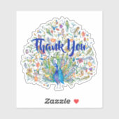 オーダーメイドの孔雀 シール (シート)