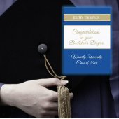 オーダーメイドの学士号大学卒業カード カード