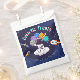 オーダーメイドの宇宙飛行士スペースパーティーのお菓子 フェイバーバッグ