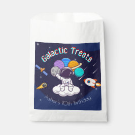 オーダーメイドの宇宙飛行士スペースパーティーのお菓子 フェイバーバッグ