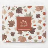 オーダーメイドの家族の名字入りマウスパッド 紅葉 マウスパッド (正面)
