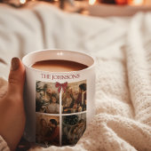 オーダーメイドの家族クリスマス写真コラージュマグ コーヒーマグカップ