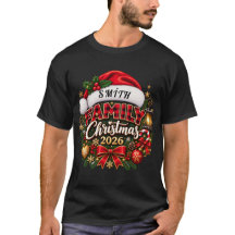 オーダーメイドの家族クリスマス2026ホリデーTシャツ