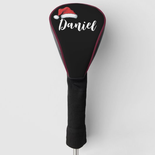 オーダーメイドの家族クリスマス 名前入り ゴルフヘッドカバー (正面)