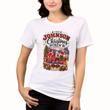 オーダーメイドの家族クリスマスTシャツ