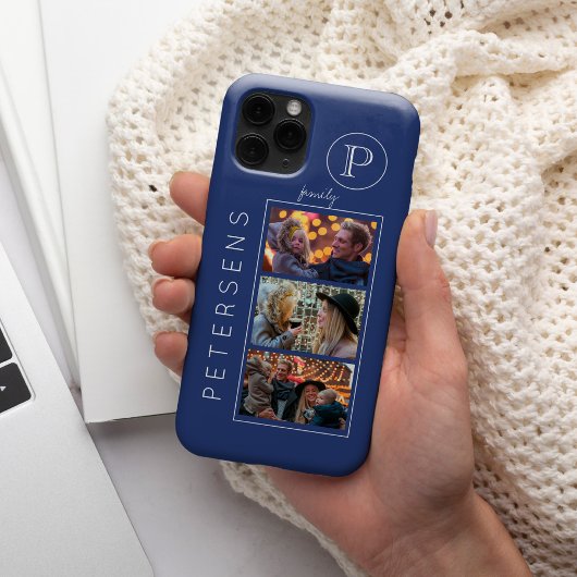 オーダーメイドの家族フォトコラージュモノグラム Case-Mate iPhoneケース