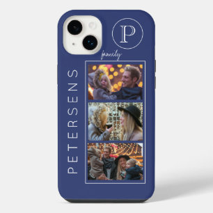 オーダーメイドの家族フォトコラージュモノグラム iPhone 14 PLUSケース