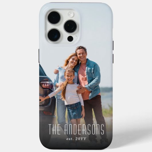 オーダーメイドの家族写真と名前 Case-Mate iPhoneケース (裏面)