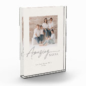 オーダーメイドの家族写真 - すばらしいナーナ フォトブロック (左)