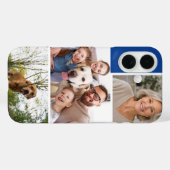 オーダーメイドの家族3枚フォトコラージュ記念品アート Case-Mate iPhoneケース (裏面 (横))