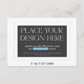 オーダーメイドの封筒カード - 5 x 3.5インチ エンクロージャーカード (裏面)