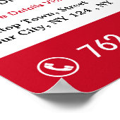 オーダーメイドの屋根工事サービス ポスター (角)