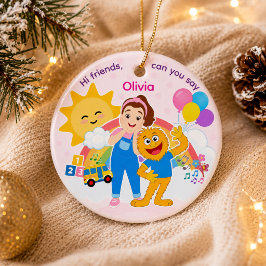 オーダーメイドの幼児の誕生日パーティーのお返し記念品 セラミックオーナメント