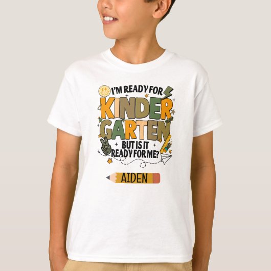 オーダーメイドの幼稚園準備Tシャツ Tシャツ (正面)