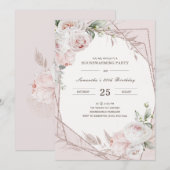 オーダーメイドの引っ越しと誕生日パーティーの招待状 招待状 (正面/裏面)