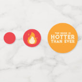 オーダーメイドの情熱的な花嫁お披露目パーティー コンフェッティ (裏面)