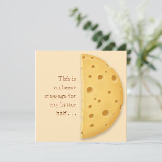 オーダーメイドの愛らしいメッセージが素敵なロマンチックギフト シーズンカード (スタンド正面)