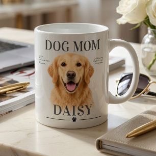 オーダーメイドの愛犬のママ用マグカップ(写真入り) コーヒーマグカップ