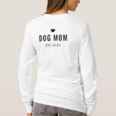 オーダーメイドの愛犬のママ - カスタムネーム 母の日 Tシャツ (裏面)