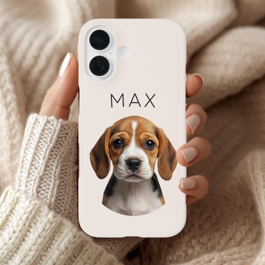 オーダーメイドの愛犬の写真と名前入りデザイン Case-Mate iPhoneケース