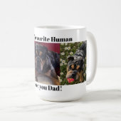 オーダーメイドの愛犬パパの写真 コーヒーマグカップ (正面右)