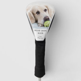 オーダーメイドの愛犬写真入りベスト・ドッグ・ダッドグッズ ゴルフヘッドカバー
