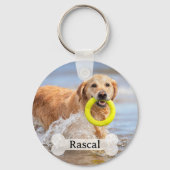 オーダーメイドの愛犬家フォトキーホルダー キーホルダー (裏面)