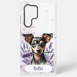 オーダーメイドの愛犬用スマホケース ミニピン SAMSUNG GALAXY S22 ULTRAケース