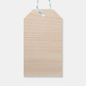 オーダーメイドの手作り木製感謝メッセージ カップルからのサンクス ギフトタグ (裏面)