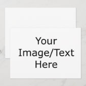 オーダーメイドの招待状 - 白い封筒付き 招待状 (正面/裏面)