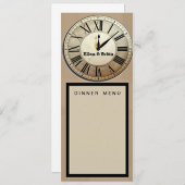 オーダーメイドの新年のカウントダウン結婚式プログラム 招待状 (正面/裏面)