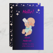 オーダーメイドの新生児ベビーシャワー招待状 シーズンカード (正面/裏面)