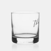 オーダーメイドの新郎のための結婚式前のパーティー ウイスキーグラス (右)