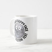 オーダーメイドの月の笑顔の特大マグカップ コーヒーマグカップ (正面左)