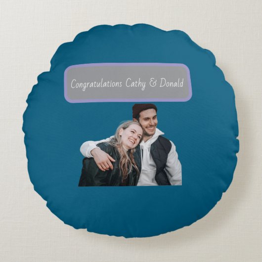 オーダーメイドの枕 ラウンドクッション (正面)