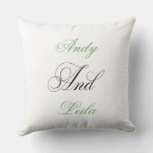 オーダーメイドの枕（夫婦向け） クッション (裏面)