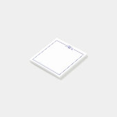 オーダーメイドの枠モノグラム文房具 ポストイット (アングル)