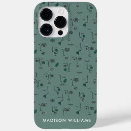 オーダーメイドの植物モチーフと名前入りデザイン Case-Mate iPhone 14 PRO MAXケース