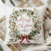 オーダーメイドの植物画クリスマスピロー クッション