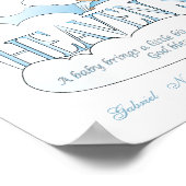 オーダーメイドの楽園から贈られた天使の少年部屋の壁画 ポスター (角)