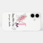 オーダーメイドの母のイニシャルiPhone 16ケース Case-Mate iPhoneケース (裏面 (横))