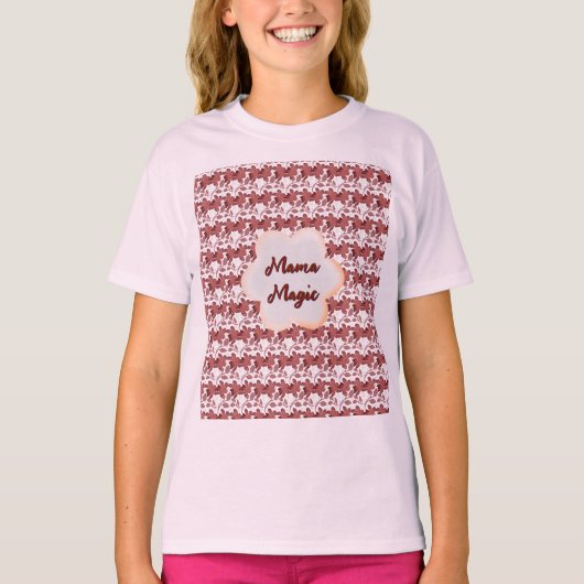 オーダーメイドの母の日フラワーギフト Tシャツ (正面)