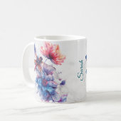オーダーメイドの水彩トンボマグ コーヒーマグカップ (正面左)