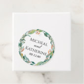 オーダーメイドの水彩植物の花輪 フェイバータグ (インサイチュ)