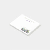 オーダーメイドの水彩画の本と植物 ポストイット (アングル)